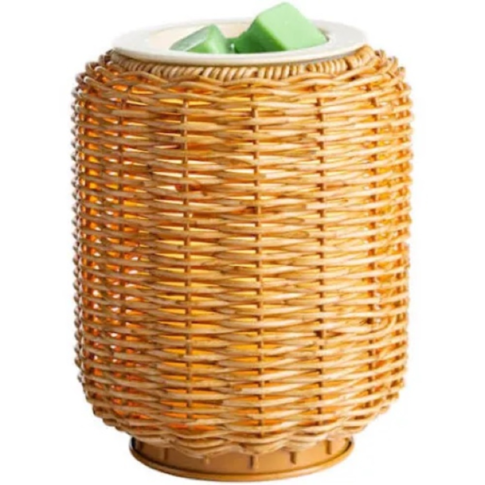 IllumiScents Wicker Wax Warmer - Grey
